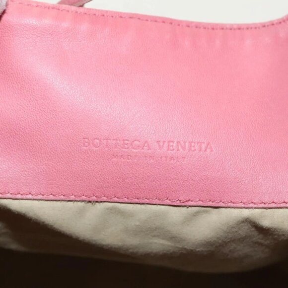 BOTTEGA VENETA Hand Bag Canvas Pink Auth 94232 - Picture 11 of 14